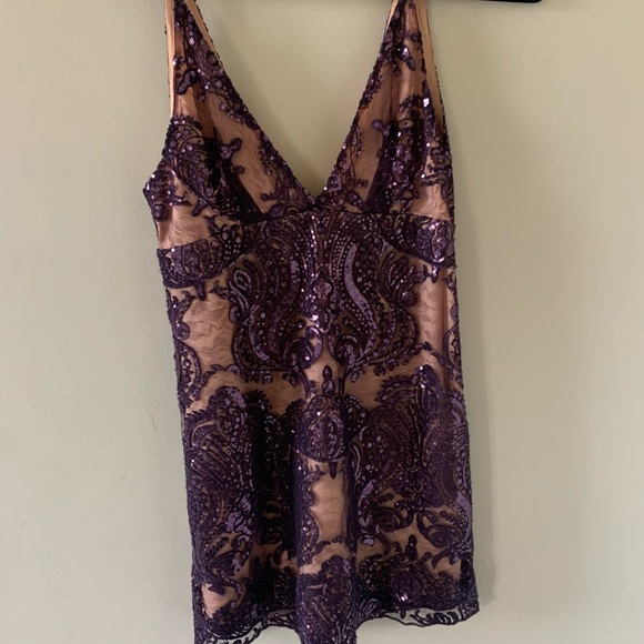 Free People Night Shimmers mini dress - Picture 2 of 5